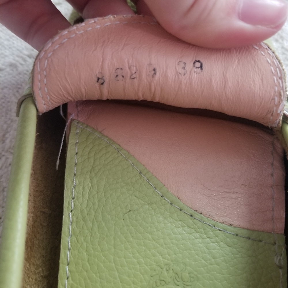Tod's Green Leather Loafers - Picture 8 of 10
